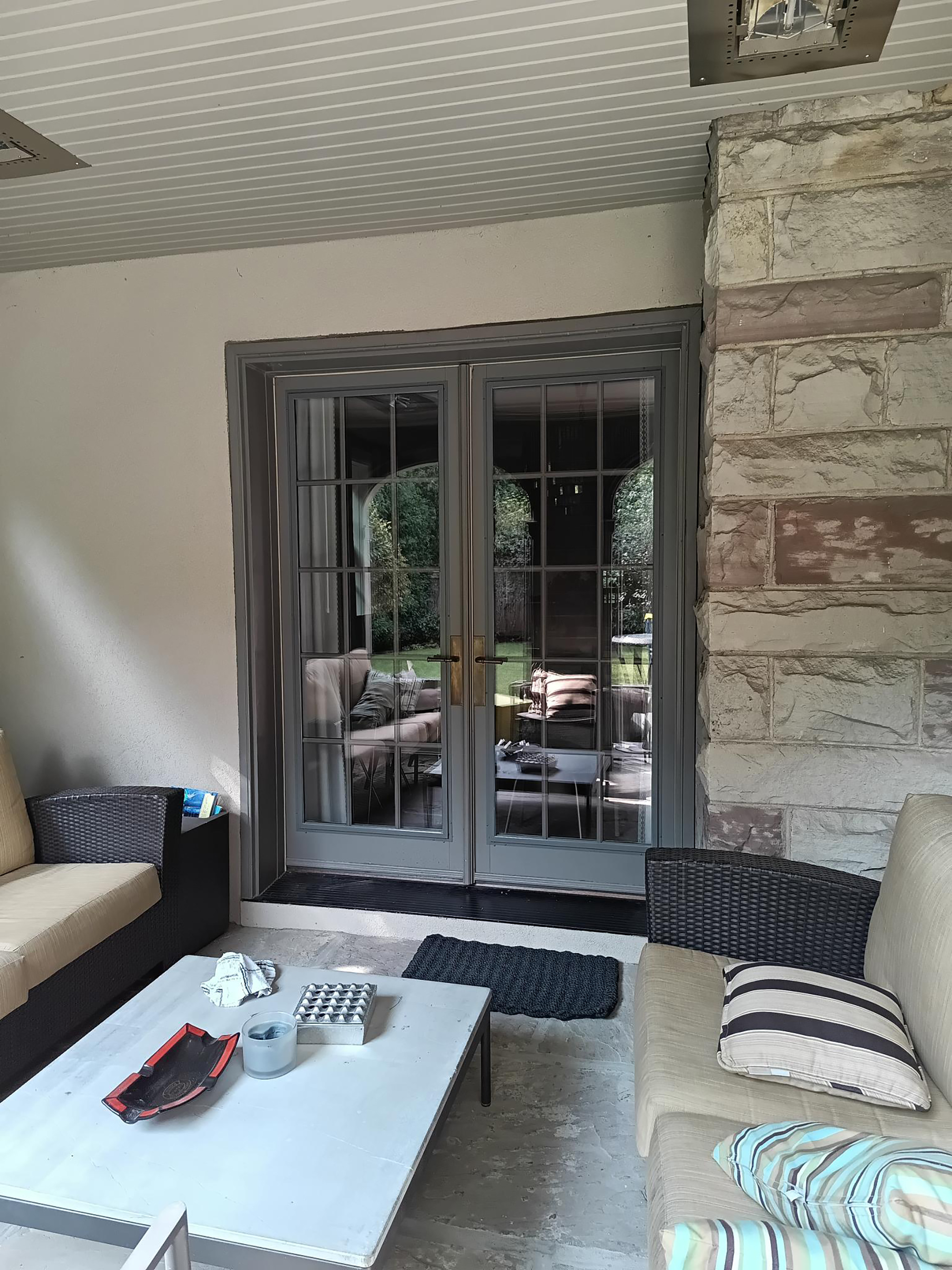 Storefront door glass replacement